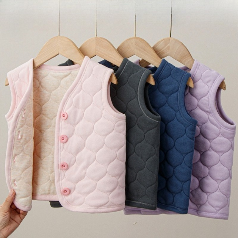 Winter Clothing Baby Girl - Kindervest Herfst Winter Jongens Meisjes Effen