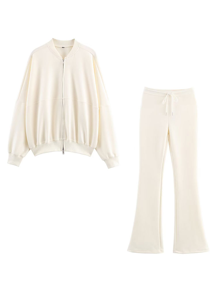 Winter Clothing Essentials - HH Vrouwen Elegante Effen Uitlopende Broek