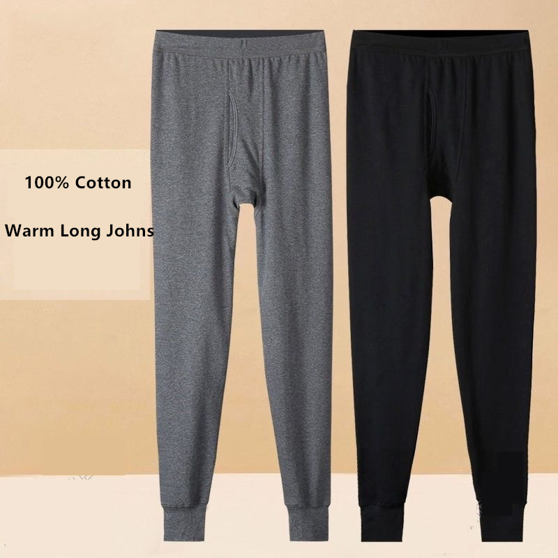Winter Under Clothing - 100% katoen thermisch ondergoed broek bodems