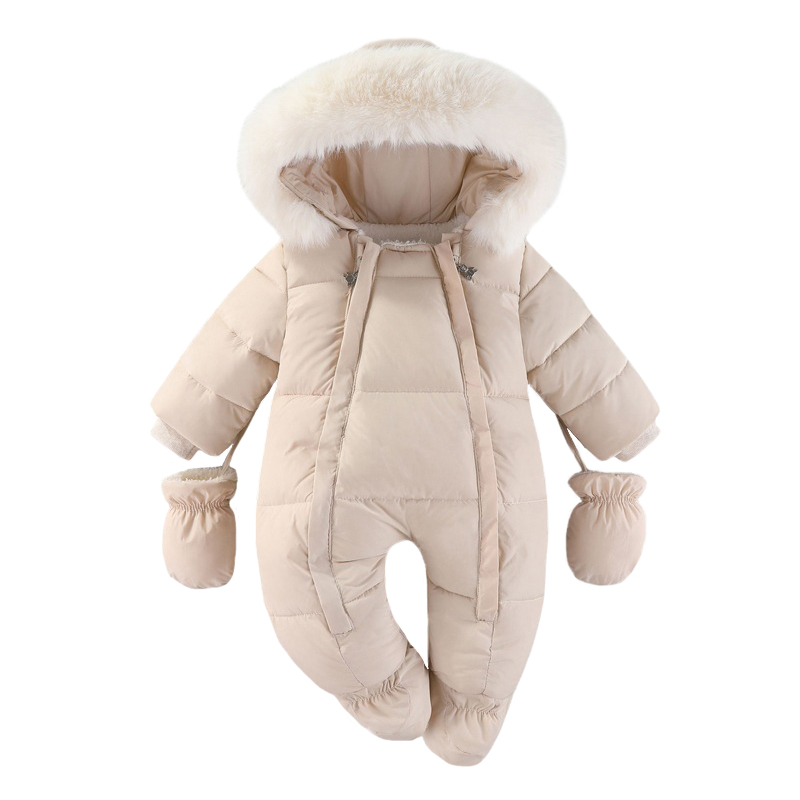 Winter Clothing Baby Girl - Winter pasgeboren baby romper met handschoenen