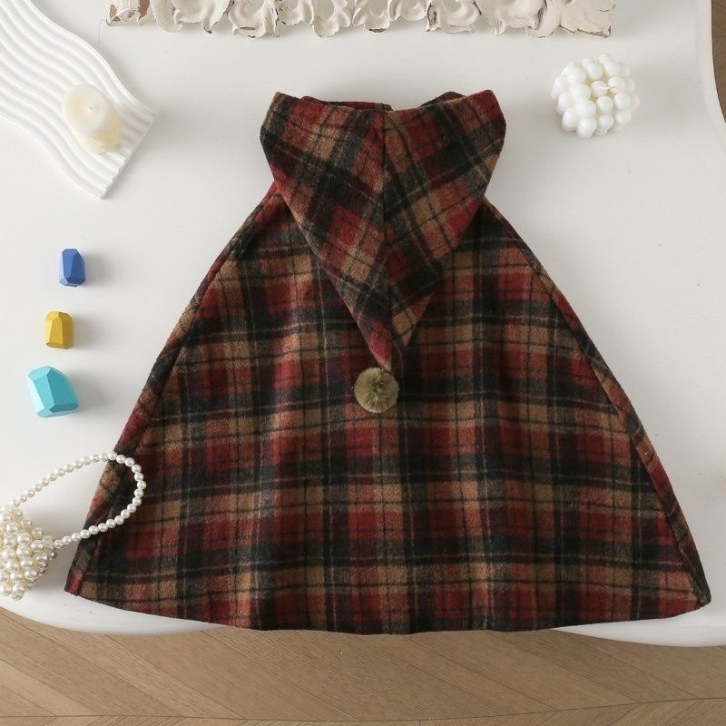 Geruite cape voor meisjes, sch - Winter Clothing Baby Girl recensie en prijs
