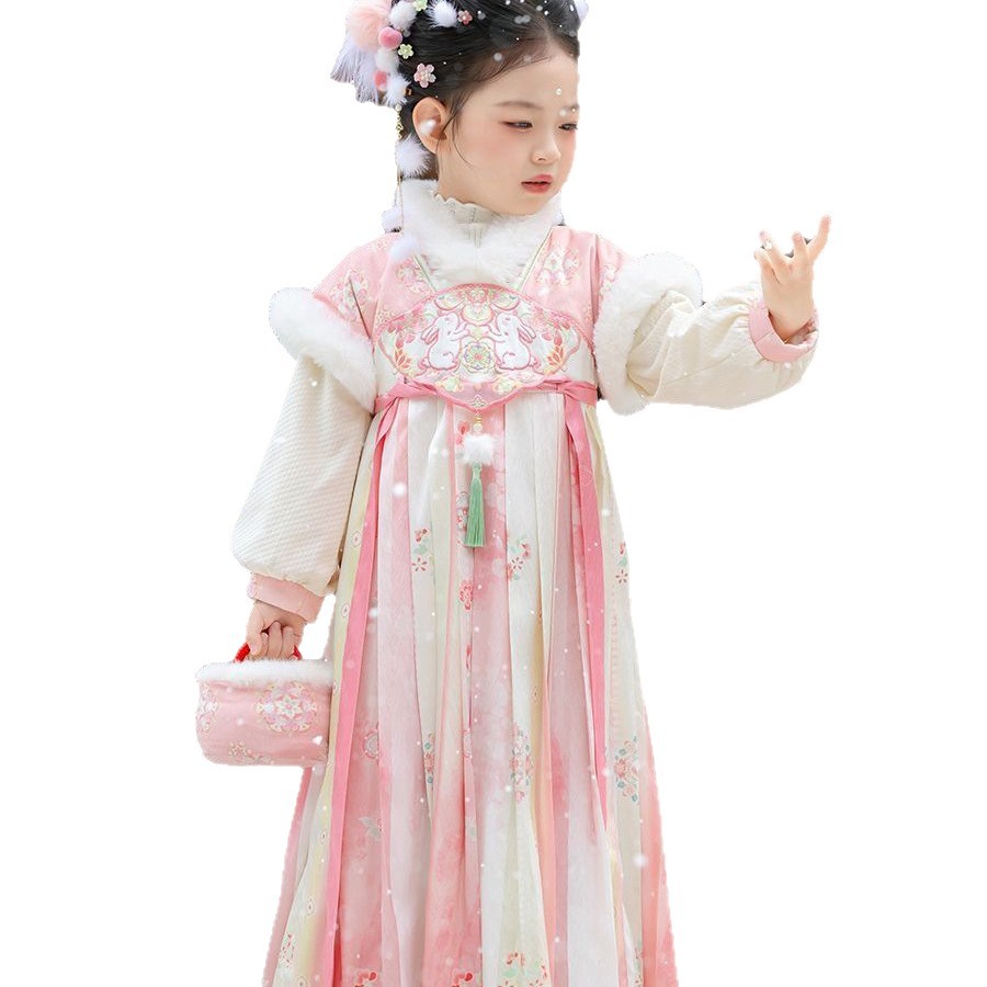2025 Meisjes Fee Hanfu Kindere - Winter Clothing Baby Girl recensie en prijs